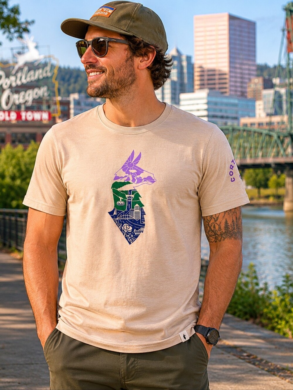 LIMITED EDITION! NWT cotopaxi City Llama Organic T-Shirt-Portland-Oatmeal